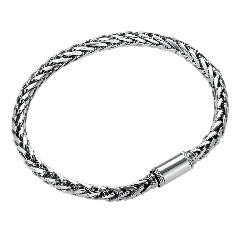 Plain Platinum Bracelet for Men SJ PTB 609-sonthuy.vn