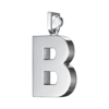 letter B platinum pendant