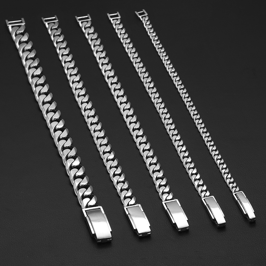 the standard cuban chain necklace and bracelet set made by ByEnzo jewelry