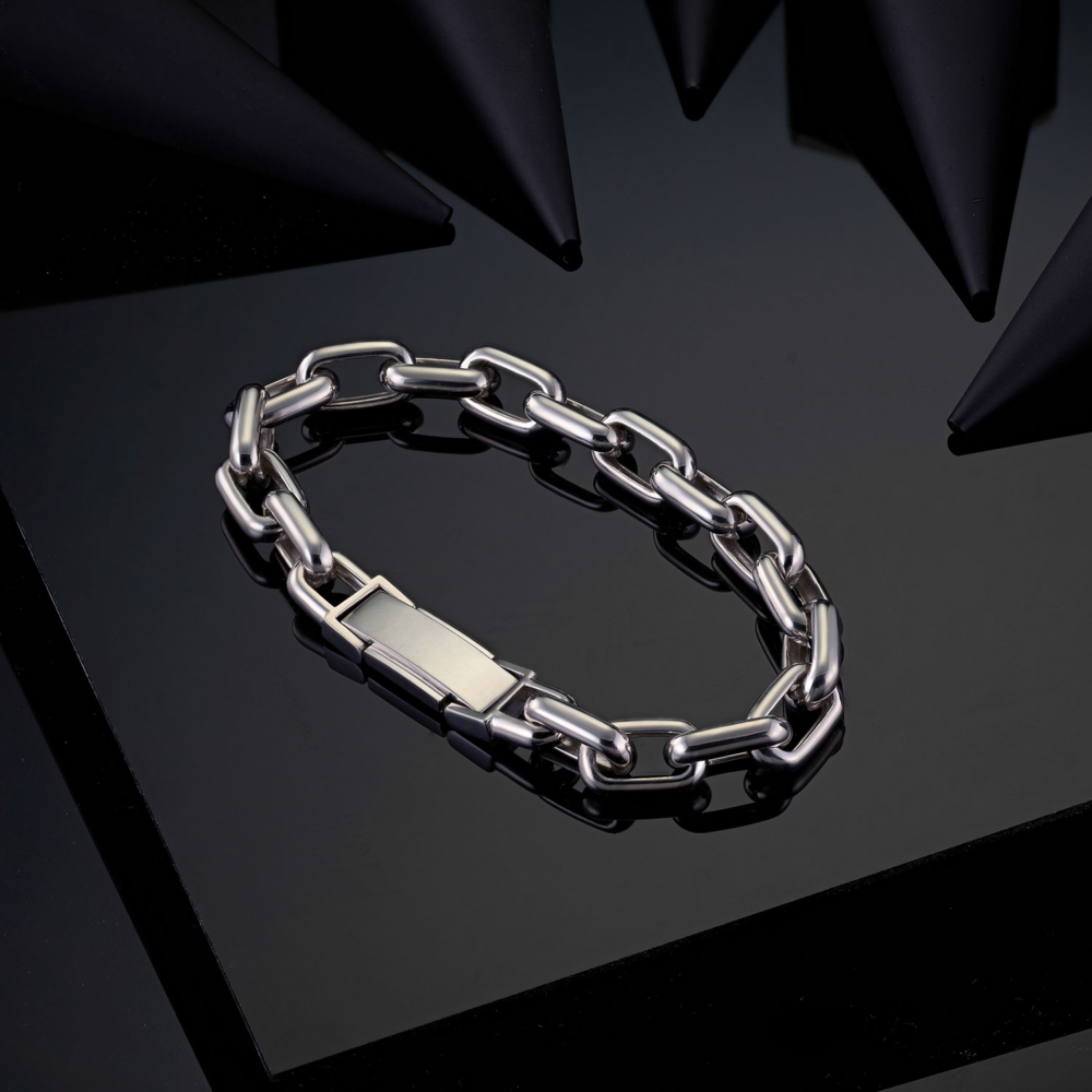 cable chain platinum chain from byenzo jewelry