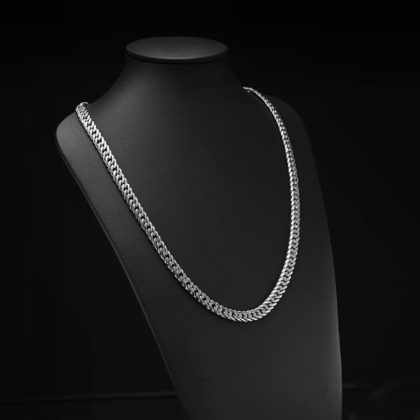 The double cuban chain bracelet and necklace in PT950