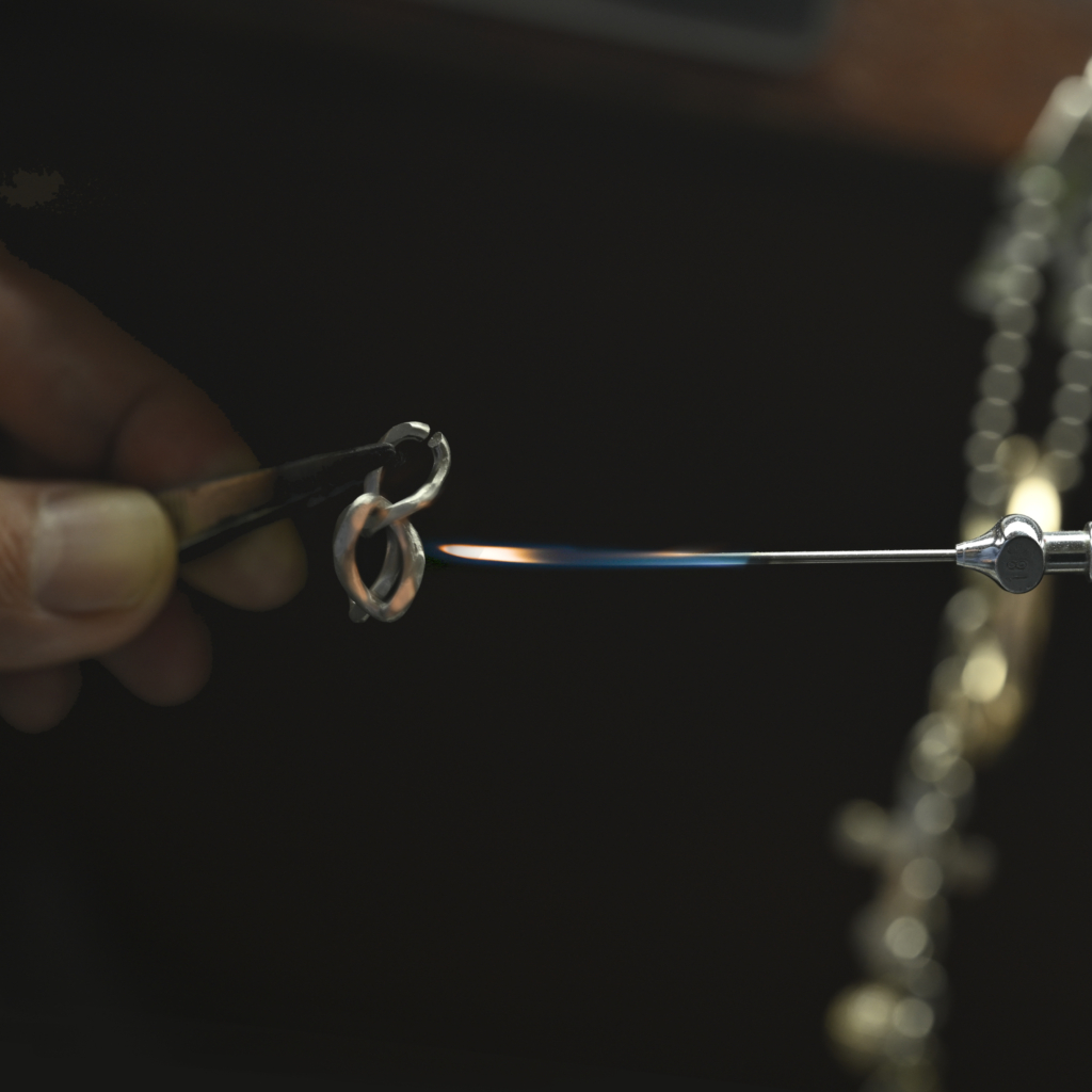 the double cuban chain in platinum for men